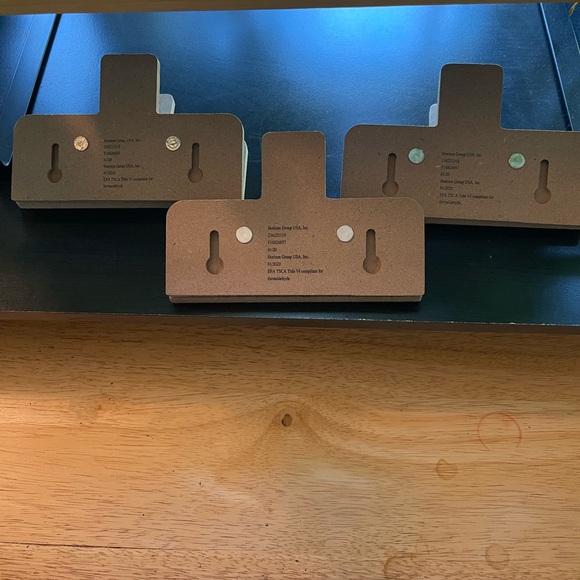 Set of 3 Large Wooden Decorative Binder Clips - Picture 3 of 4